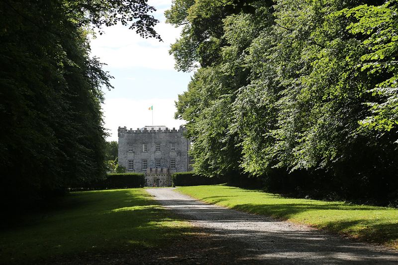 Tree-lined avenue leading to Huntington Castle in Clonegal