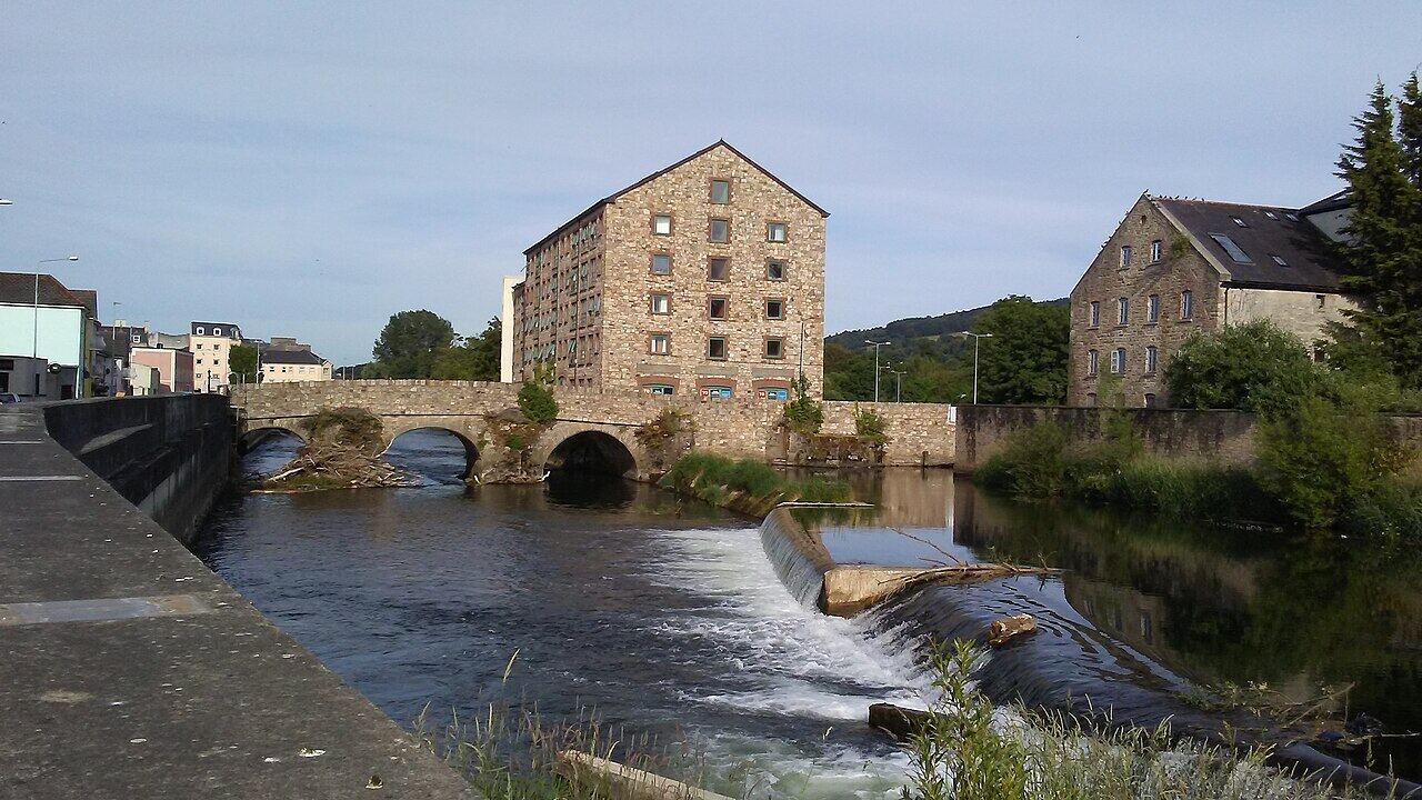 The River Suir and weir at Old Bridge, Clonmel